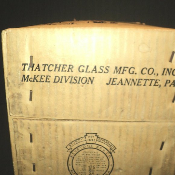 Vintage Thatcher Early American Prescut White Milk Glass Nappy Dish Hobstar - Picture 6 of 6